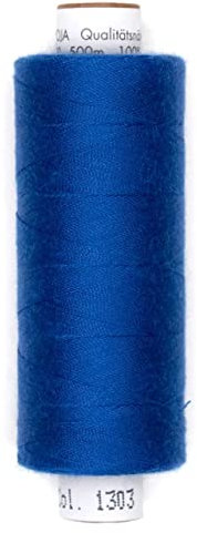 Stoffe Werning Amann Troja Nähgarn 500 m Royalblau Allesnäher Qualtitätsgarn 100% PES - Preis Gilt für eine Rolle