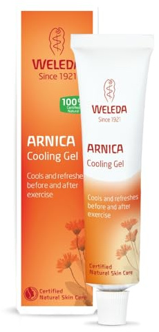 Weleda Cooling Arnica Gel, For Pre & Post Exercise, Helps Stimulate Blood Flow, For Massage, Non-Sticky, 100% Certified Natural, Vegan, 25g