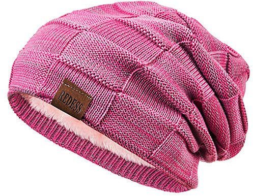 REDESS Beanie Mütze für Herren und Damen Winter Warme Mützen Stricken Slouchy Thick Skull Cap