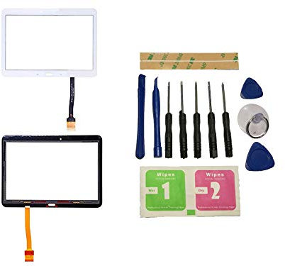 Flügel pour Samsung Galaxy Tab 4 10.1 SM-T530 SM-T531 SM-T533 SM-T535 Ecran Vitre Tactile Blanc Touch Screen Digitizer (Non LCD) de Remplacement & Outils