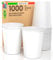 1000 vasos de papel de 200 ml ecológicos biodegradables desechables blancos, fabricados en Italia, para bebidas calientes y agua – Producto y empaquetado en Italia