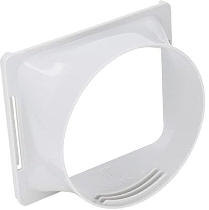 Conector de conducto de aire acondicionado cuadrado a redondo con rosca universal de ABS port¨¢til, adaptador de manguera de aire para oficina