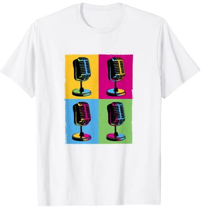 Retro Microphone Pop Art T-Shirt