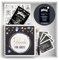 Fotospiel Set 50 Geburtstag by snaPmee - Fotoaufgaben, Hardcover-Gästebuch (21x21cm), Stift, Sticker, Aufsteller - Party-Spiel für Gäste
