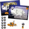 Qunkun 12 Halloween Einladungskarten Kinder, Halloween Karte Einladungskarten, Halloween Party Einladungen, mit Umschlägen und Halloween-Aufklebern, Einladung für Grusel-Party Kindergeburtstag（B）