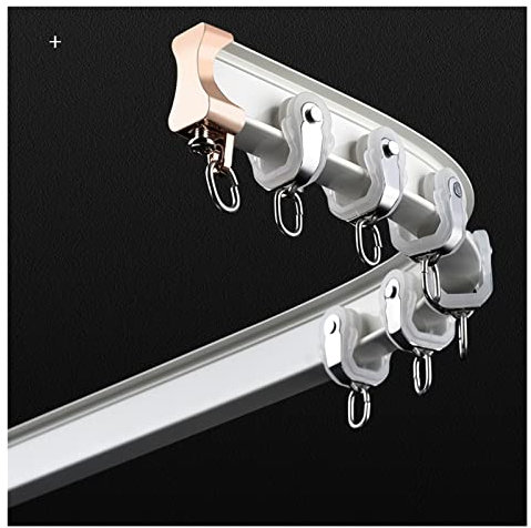 Système de rail de rideau de plafond pliable pour douche/camping-car/hôpital/porche avant, barres de séparation flexibles Meyal robustes, 10 13 16 19 23 26 29 32 36 39 42 46 49 pieds de long