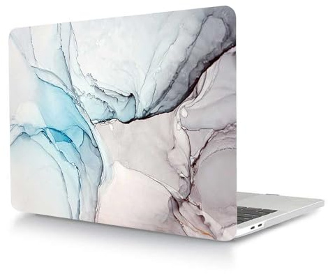 Custodia Rigida Compatibile con Macbook Pro 16 pollici 2020 con Touch Bar e Touch ID A2141, Caso Duro Protettivo in Plastica, Grigio Blu