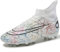 PiDaGlobal Zapatos de Fútbol Hombre Spike Aire Libre Profesionales Atletismo Calzado de Fútbol Training Botas de Fútbol Tacos de fútbol Zapatillas de Deporte Entrenamiento 37EU Blanco
