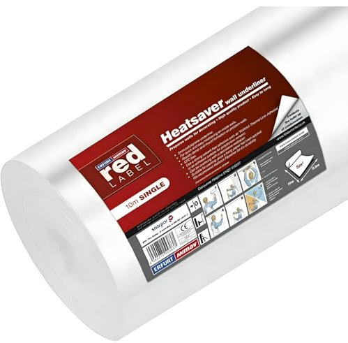 AMK® Erfurt Heatsaver Insulation Mould Thermal Polystyrene Wall Lining 2mm x 10m Heat Saving Damp Insulating Paper Wallpaper