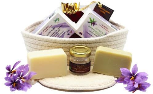 Coffret cadeau femme savons 100% BIO français Bain de Cléopâtre n°2 Savon soin, BIO, coffret cadeau femme