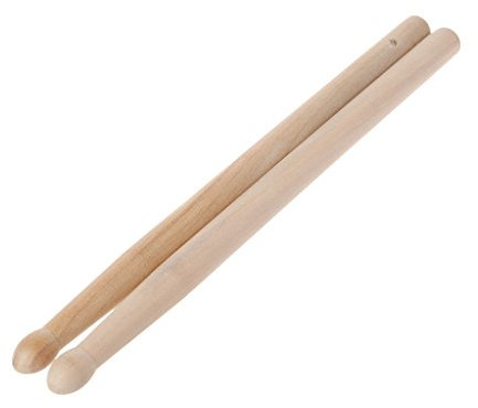 Lot de 2 baguettes de batterie en bois de forme ovale pour enfants, filles, garçons, cadeau d'anniversaire, pour la fabrication de cartes
