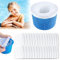 TOPZFL 30 Pezzi Calzini da Skimmer per Piscina, Calze da Filtro per Piscina, Calzini Filtro Skimmer Piscina, Calze Filtranti Skimmer Elastico, per Pulizia Foglie, Capelli, Erba (30)