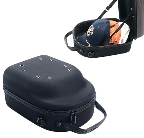 Eva Baseball Cap Carrying Bag - Baseball Hat Travel Case with Adjustable Shoulder Strap and Carrying Handle