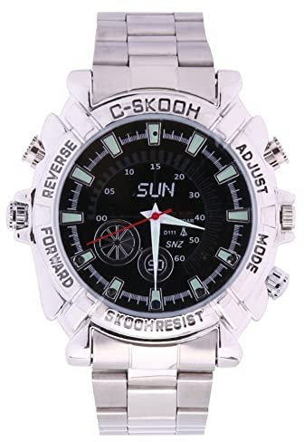 Mini cámara espía con reloj DV, impermeable, Full HD 1080P, grabadora oculta con visión nocturna infrarroja, grabación de audio y vídeo digital, DVR, memoria de 32 GB (W2000)