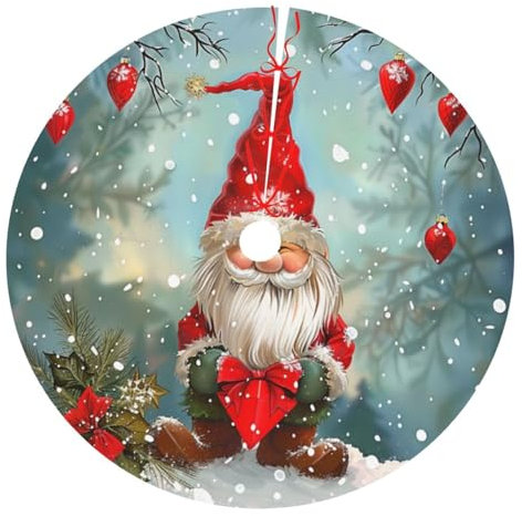 Traditioneller Weihnachts-Wichtel, Weihnachtsbaum-Rock, 91,4 cm, dicker Weihnachtsbaumrock für drinnen und draußen