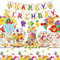 Fournitures de fête sur le thème des fruits, comprend des bannières, des assiettes, des décorations de cupcakes, des serviettes, des tasses, des nappes, pour 1er anniversaire sur le thème des fruits