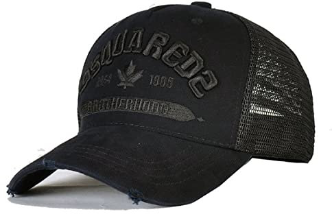 DSQUAREDS - Cappello da baseball sportivo da uomo e donna, regolabile, stile hiphop, Multicolore, Taglia unica