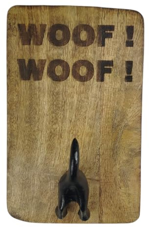 FTWDesign Woof! Woof! Wandhaken für Hundeleinen