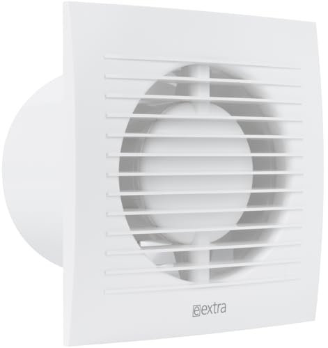 Vent Systems Badlüfter 100mm – Wasserdichter Badventilator mit Lichtschalter-Aktivierung – IPX4 32dB 15W 100m³/h Wandmontage – Geräuscharmer energieeffizienter Abluftventilator für Küche und Bad