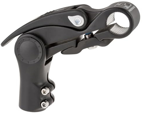 Resul Ahead-Vorbau für 1.1/8 Zoll Gabel, Winkel werkzeuglos verstellbar, 25.4/31.8 mm Lenkerklemmung, schwarz (25.4mm Lenkerklemmung)