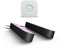 Philips Hue White & Color Ambiance Play Lightbar 2er Pack (500 lm) und Hue Bridge, dimmbare LED-Lightbar für das Hue Lichtsystem mit 16 Mio. Farben, smarte Lichtsteuerung über Sprache oder App,schwarz