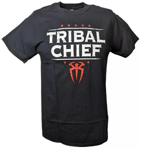 Roman Reigns Tribal Chief Black T-Shirt Black M