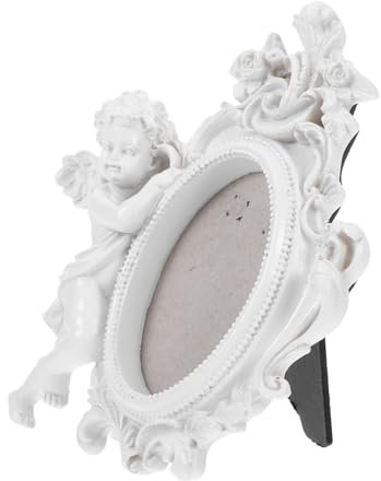 Gatuida Harzornamente Engelstatuen Dekorationen Fotorahmen Mit Engelmotiv Retro Fotorahmen Cherub Engel Bilderrahmen Ausgefallener Bilderrahmen Engelrahmen Für Den Tisch Engelrahmen