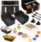 Heißluftfritteuse Zubehör für Russell Hobbs 2 Kammern 9L AirFryer - 17 Stück Airfryer Silikon Auflaufform Zubehör Set für Russell Hobbs 2 Fächer 9L, COSORI Dual Zone 8,5 L, Ninja Foodi MAX 9,5L