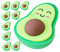 Angoily 20 Stück Lustige Avocado Radiergummis Niedliche Tier Radiergummis für Zeichnungen Schulmaterialien Kreative Belohnungen für Party Dekorationen