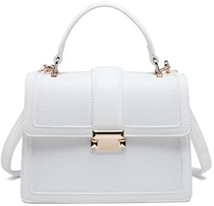 JFY Flap Top Handle Metal Push Lock Grab Bag