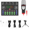 V8S Sound Mixer Avec Microphone Mixer Carte Son Pour Téléphone Karaoke Studio Streaming Podcast Live Streaming Equipment