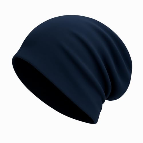 DANAEST Beanie Mütze Damen Herren Baumwolle Jersey dünn Übergangsmütze