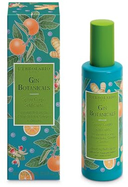 L'Erbolario Gin Botanicals Spray Corpo Setificante 100 ml - PER TUTTI I TIPI DI PELLE - fragranza Agrumata, Aromatica, Muschiata