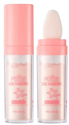 Polvere di Fata Magica - Glitter Stick 3-in-1 per Illuminare Viso e Corpo, Highlighter con Effetto 3D e Formula Lunga Tenuta (#rosa, 9g)