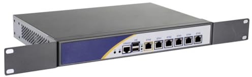 ANDAQI Firewall Hardware, PFSense, Mikrotik, OPNsense, VPN, Network Security Appliance, Router PC, J4105 J4125, RS03, AES-NI, 6 x Intel Gigabit LAN, COM, VGA, Fan, 8G RAM 256G SSD