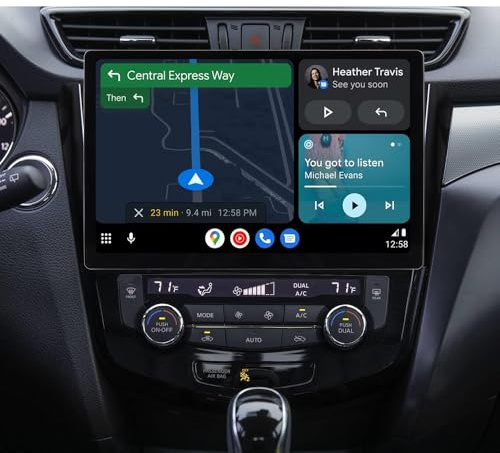 ACAVICA Autoradio 2DIN Android 15 per Nissan X-Trail/Qashqai 2014-2018 - 13.1'' QLED 2K, Wireless CarPlay & Android Auto, 4G LTE, GPS, DSP HiFi, Bluetooth 5.0, Navigatore Multimediale