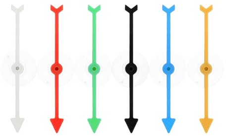 CVUTOVO 6 pièces Flèche Rotative à Ventouse Accessoires Jeux de Société Pièces de Jeu Spinners pour Fête et Animation