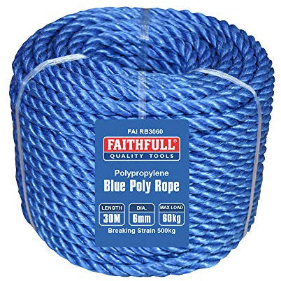 Faithfull blau Poly Seil 6 mm 30 m