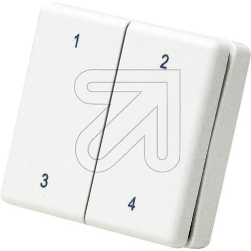 Eltako Handsender Funk 4 K, Aufputz, FMH4-ws, weiß, 4989514