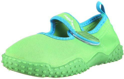 Playshoes Unisex Kinder Aquaschuhe Aqua-Schuhe Klassisch, Grün Klassisch, 34/35 EU