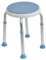 Aidapt Bath Stool with Rotating Seat Non-Slip Ferrules,8 Numbered Height Settings,Shower Chair,Elderly,Disabled,Pregnancy,Post Surgery,Rust Free Aluminium, Lightweight, Easy Assembly, White/Blue