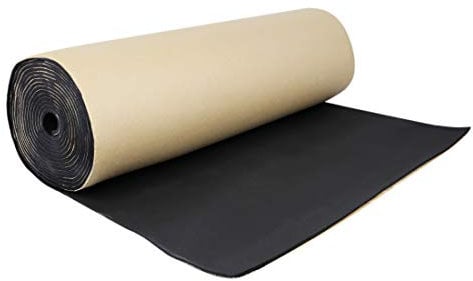 sourcing map Alfombrilla absorbente de ruido acústico de 236 milésimas de pulgada y 6 mm, 50 x 80 cm
