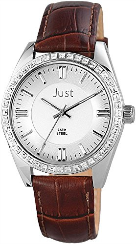 Just Armbanduhr Lederband Analog Braun 48-S0276SL-BR