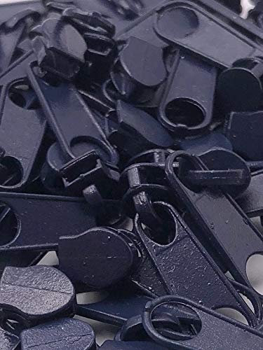 20 Zipper Schieber für 3mm Reißverschluss endlos (Dunkelblau)