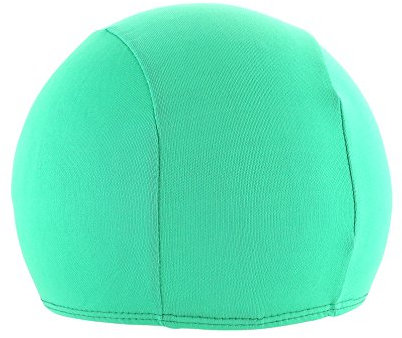 muma - Gorro de poliéster liso para natación y piscina - Polyester Swimming Pool Cap (1 unidad, verde)
