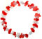 Schnooridoo 12 Rot/Weiße Blumenkette Hawaiikette Hawaii 96 cm Deko Party Fete Girlande