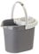 VIGAR Cubo Rectangular Gris con Escurridor de 12 L, PP, 37.5x27x28