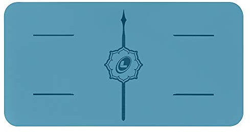 Liforme Yoga Pad – Yogakissen für Knie, Ellbogen und Hände – Yogamatte, umweltfreundlich und rutschfest, mit einem einzigartigen und originellen System von Markierungen zur Ausrichtung, Blau