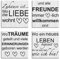 ARTLAND Wanddeko Leinwand Bilder Set 4tlg. je 30x30 cm Quadratisch Bilder mit Sprüchen Liebe J4WJ
