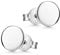 Materia Damen Männer Ohrringe Silber 925 Stecker - Ohrstecker rund Kreis SO-438-6mm